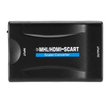 1080P SCART to HDMI Video Audio Upscale Converter Signal Adapter Receiver