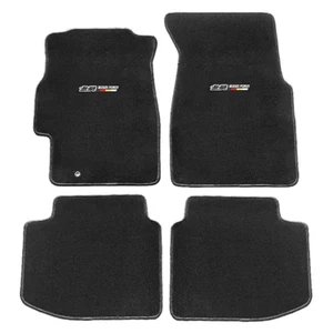 For 96-00 Honda Civic Black Floor Mats Front & Rear Carpets w/ Mugen - Picture 1 of 3