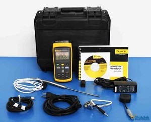 Fluke Hart Scientific 1523 Referenzthermometer Temperatur mit Fühler - Bild 1 von 5