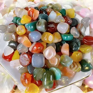 1kg Mixed Agate Crystal Gemstone Stone Chips Chakra Healing Reiki Decoration - Picture 1 of 2