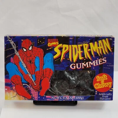 Vtg Spider-Man 2001 Gummies Candy Soft Chewy Sealed Marvel Comics World Candies  - Image 1 of 4
