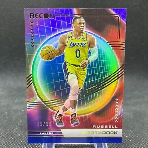 Russell Westbrook 2022-23 Panini Recon bleu Holo 99/99 Los Angeles Lakers #128