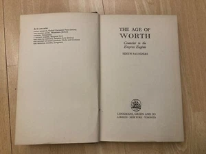 The Age Of Worth Book, Couturier To The Empress Eugenia 1954 - 1st Edition - Foto 1 di 7