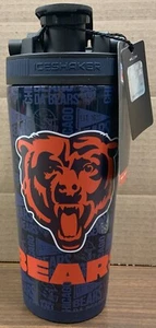 CHICAGO BEARS 26oz STAINLESS STEEL ICE SHAKER BOTTLE W/HANDLE WINCRAFT 🐻 - Picture 1 of 5