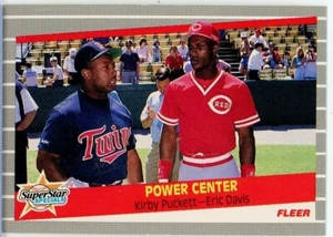 1989 Fleer #639 Power Center Kirby Puckett HOF Eric Davis NR-MT - #1392 - Picture 1 of 2