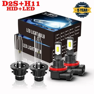 For INFINITI QX80 2014  HID Headlight High/Low Beam led Fog Light Bulbs Kit++ Foto 1 de 4