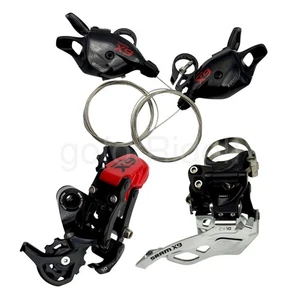 MTB Bike Groupset 3pcs SRAM X9 2x10-Spd, Front & Rear Derailleurs+Shifter set - Picture 1 of 10