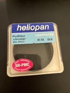 Heliopan 52mm Polfilter ES52 Lichtfilter SH-PMC Multi coated Filter. - Picture 1 of 3
