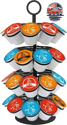 Soporte Y Organizador Para Carrusel De Capsulas KCup Para 36 Cápsulas Gira 360 Foto 1 de 4