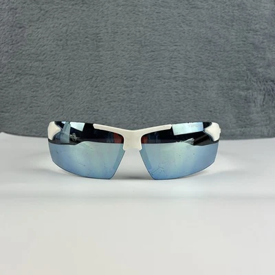 Gafas de sol Tifosi Track BPO0846 blanco marco negro tinte humo espejo azul brillante Foto 1 de 4