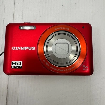 Olympus VG-120 Digital Camera, 14 MP, 5x Wide Zoom Lens, SD Card, HD, No Charger - Image 1 of 4
