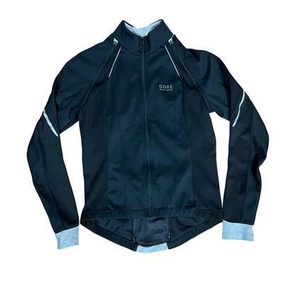 Chaqueta GORE Bike Wear Windstopper Soft Shell cremallera completa negra talla mediana Foto 1 de 4