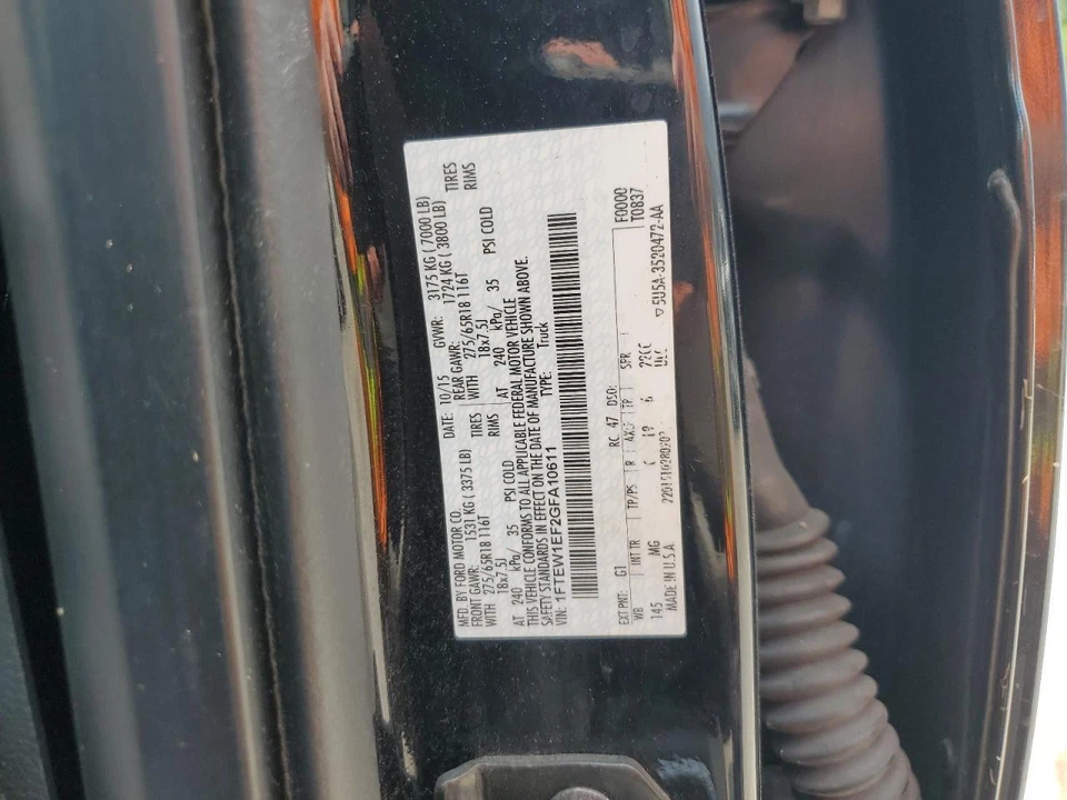 Conjunto de filtro de aire usado se adapta a: camioneta Ford F150 2016 5,0 grado A Foto 1 de 4