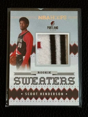 2023-24 Panini NBA Hoops - Rookie Sweaters Scoot Henderson #RSW-SCO (MEM, RC) - Image 1 of 2