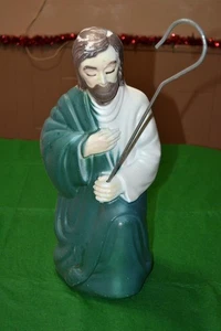 Molde soplado de pastor de mesa de plástico imperio vintage decoración de Navidad - Imagen 1 de 11