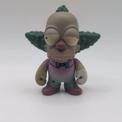 The Simpsons Treehouse Of Horror Figure Krusty The Clown Zombie - MISSING Brain Foto 1 de 4