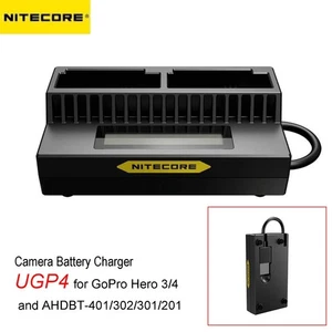 NITECORE UGP4 Intelligent USB Charger for GoPro Hero 3/4 AHDBT-401/302/301/201 - Picture 1 of 22