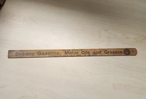 Antique 1926 Socony Gasoline,Oil & Grease Advertising Ford Tank Measuring Stick - Picture 1 of 8