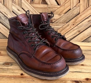 RED WING #1907 Clásico Sin usar, Puntera Marrón Cobre Botas de Cuero Áspero y Resistente EE. UU. 9 D - Imagen 1 de 14