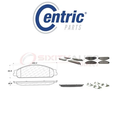Centric Ceramic Disc Brake Pads w Shims for 2005-2007 Ford Five Hundred 3.0L sj - Image 1 of 4