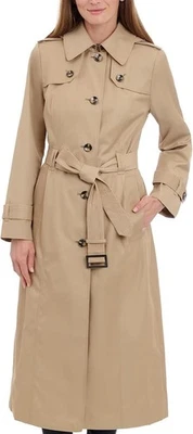 NUEVO Gabardina Fog para mujer grande caqui británico L712696A93 Foto 1 de 4