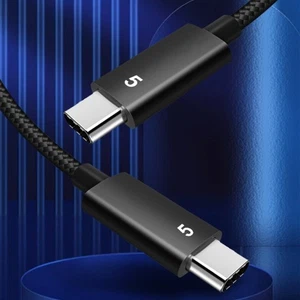 Advanced Coaxial Braided Cable Cord USB4 80Gbps Speed 16K 60Hz PD240W Charging - Picture 1 of 12