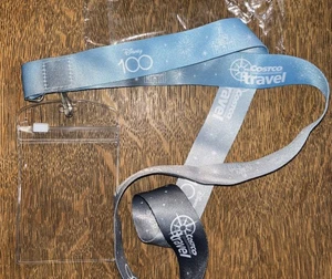 Nuovo cordino Disneyland Costco viaggio 100 anni anniversario con porta badge ID - Foto 1 di 3
