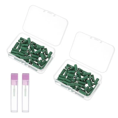 100 Stück 120# Körnung Schleifband für Nagelbohrer mit 3 mm (1/8") Dorn, grün - Bild 1 von 4
