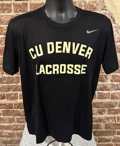 Nike Dri-Fit CU Denver Lacrosse Athletic Cut Mens Large T Shirt 100% Polyester - Picture 1 of 6