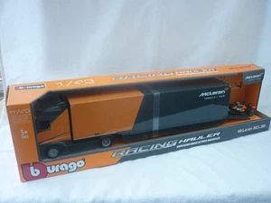 Burago Racing Hauler 1/43 Mercedes McLaren F1 Race Transporter  &Car 2024 Norris - Picture 1 of 8