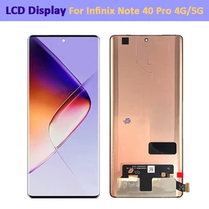 OLED LCD Display For Infinix Note 40 Pro 4G/5G Touch Screen Digitizer Assembly - Picture 1 of 11