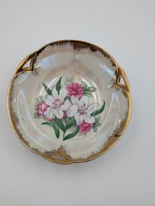 Trimont Ware Rosa Lilie Japan irisierende Servierschale - Bild 1 von 5