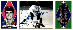 Firmado 1993 Upper Deck B.A.T. Triple-Folders - Jerry Coleman #33 Yankees - Imagen 1 de 3