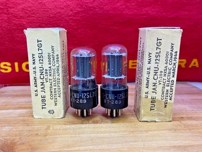 Tubo de vacío NU JAN CNU 12SL7GT VT-289 probado 100% Foto 1 de 4