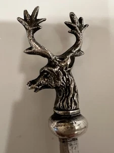 EPNS Sheffield England Deer Head Skewer 12” Inches - Picture 1 of 12