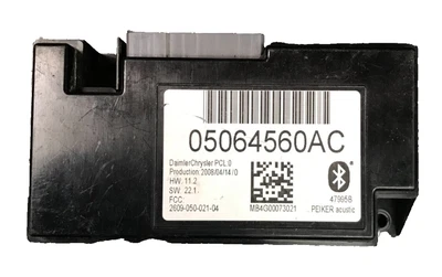 Dodge Chrysler Jeep Uconnect 2007-2010 módulo telemático Bluetooth 05064560AC Foto 1 de 4