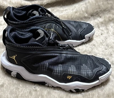 Jordan Why Not .6 GS Black Gold Basketball Sneaker Shoes DO7191 071 Boys Size 7Y - Image 1 of 4