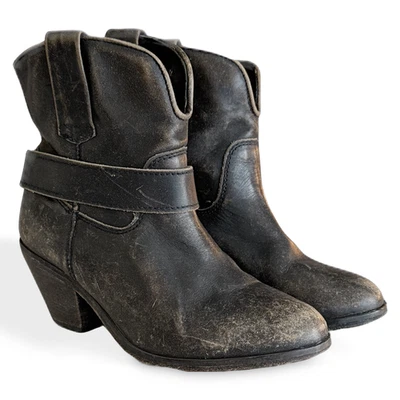 Botas de tornozelo femininas Corral Distressed cinza indie Spirit tamanho 9,5M pré-amadas 🤍 - Imagem 1 de 4