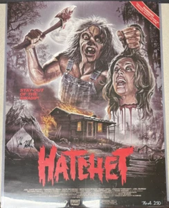 Póster impreso artístico Hacha firmado por Kane Hodder Mondo Justin Osbourn 76/250 - Imagen 1 de 3