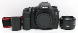 Canon EOS 7D 18.0 MP Digital SLR Camera w/50mm f/1.8 II Lens + Battery - Picture 1 of 23