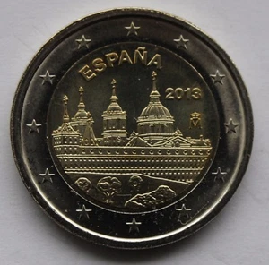 ESPAÑA - Moneda conmemorativa de 2€ de euro 2013 - Monasterio de El Escorial SIN CIRCULAR - Imagen 1 de 1