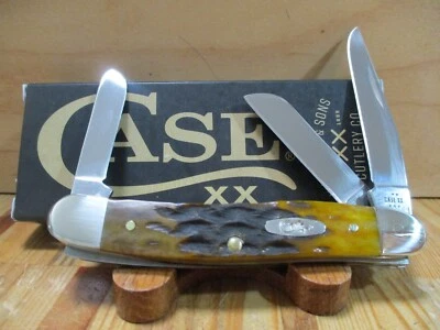 Navaja de bolsillo Case XX Honeycomb Bone Heritage Jig mediana Stockman 6318 nueva en caja - 32272 Foto 1 de 4