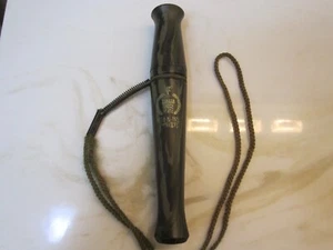 Vintage RICH N TONE 7 11/16" CAMO CANADA goose flute Call with lanyard EUC - Picture 1 of 10