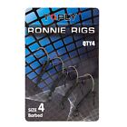 Ronnie Rigs Attach to Ring Swivel for Successful Carp Fishing (Pack of 4)