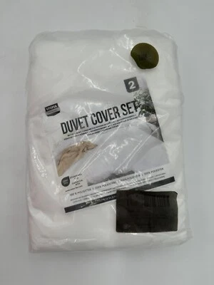 Duvet Cover Set Twin 2 Piece White Utopia Bedding Cover 68 X 90" Sham 20 X 26" - Image 1 of 4