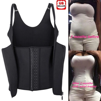 Fajas Reductoras Colombianas Body Shaper Waist Trainer Tummy Control Tank Top US - Image 1 of 4