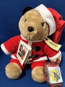 Paddington Bear Plush Eden Toys with Santa Suit And Hat - Picture 1 of 8