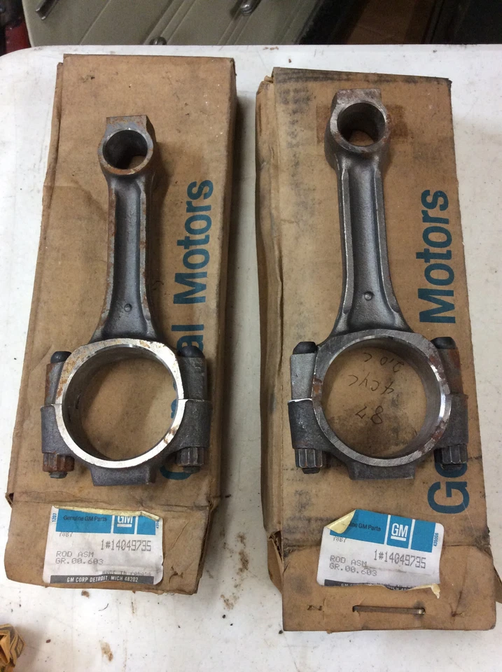 NOS Pair Chevy S10 Blazer Cavalier 2.0L Connecting Rods 14049735 Chevrolet - Image 1 of 4