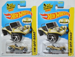 LOT OF 2 Hot Wheels HW Off-Road Meyers Manx Gold 2014 Diecast 1:64 - Picture 1 of 8