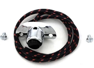 26-71 HORN BUTTON Tall 71800-26 Panhead Knucklehead Flathead Cloth Single wire - Imagen 1 de 2